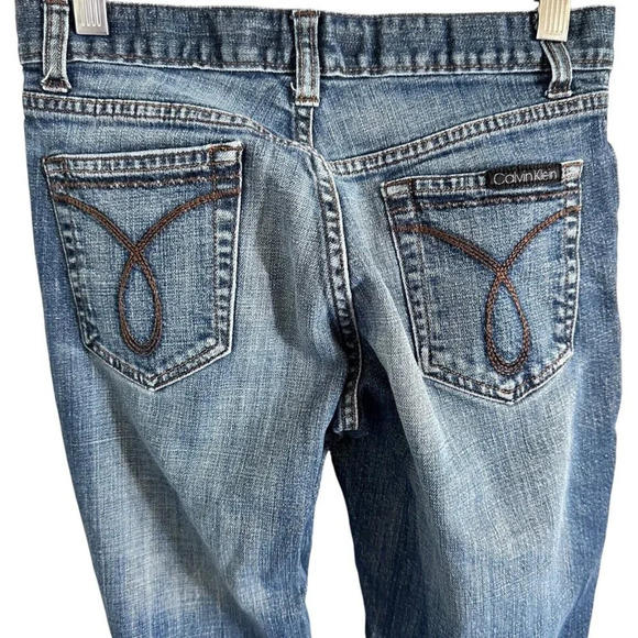 Calvin Klein Jeans Women’s 26 4 Lean Bootcut Medium Wash Blue Denim Casual - Picture 5 of 14